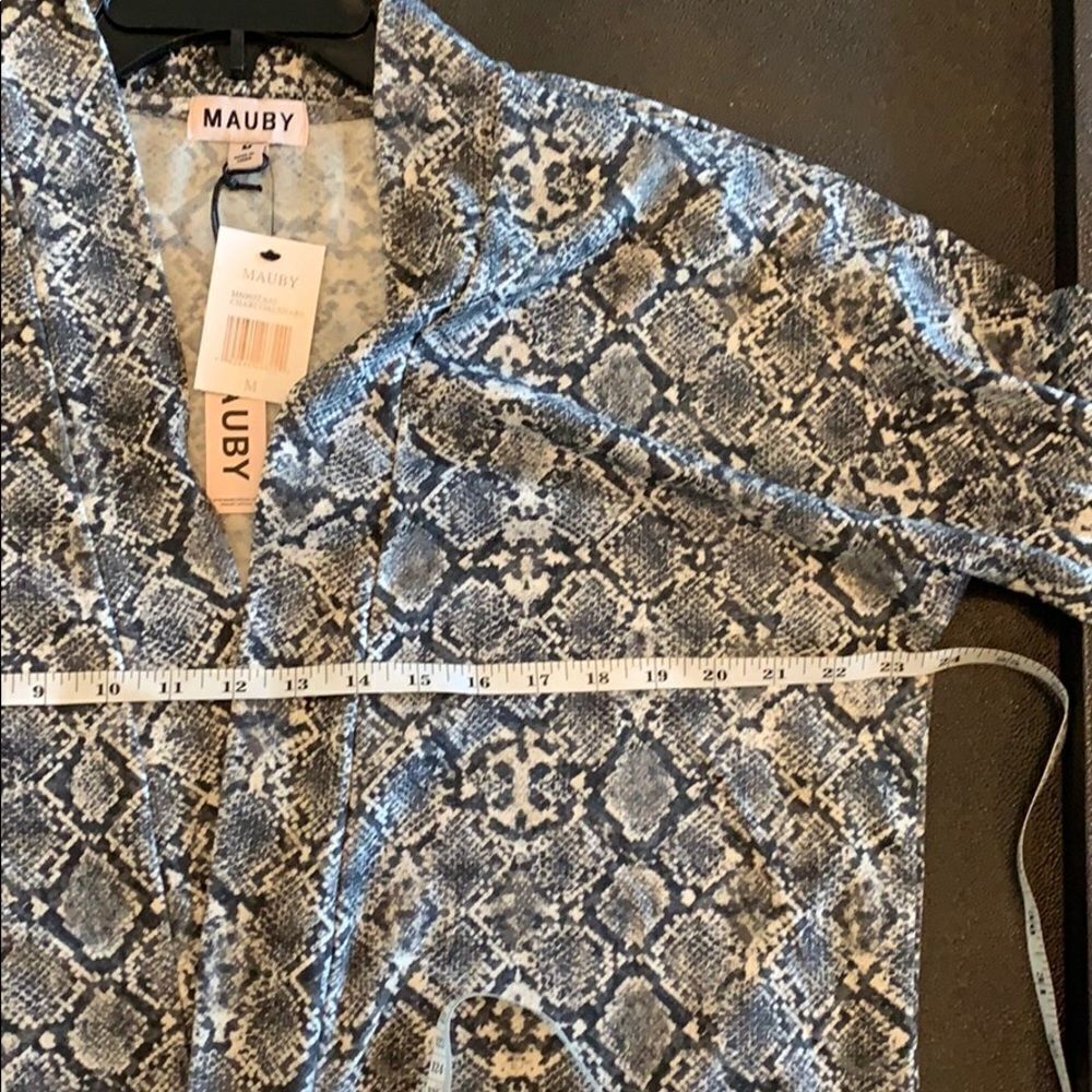 NWT Mauby Open front cardigan python charco… - Picture 9 of 11